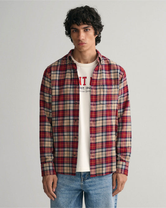 Regular Fit Checked Flannel Shirt