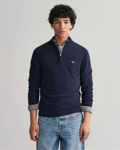 Superfine Lambswool Half-Zip Sweater