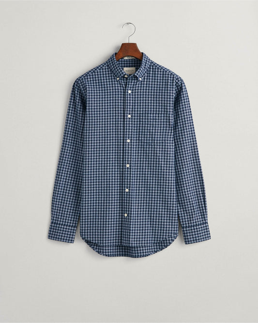 Regular Fit Jaspe Yarn Gingham Shirt