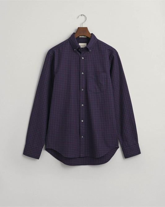 Regular Fit Jaspe Yarn Gingham Shirt