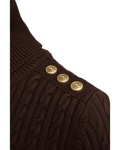 Seattle Roll Neck Cable Knit