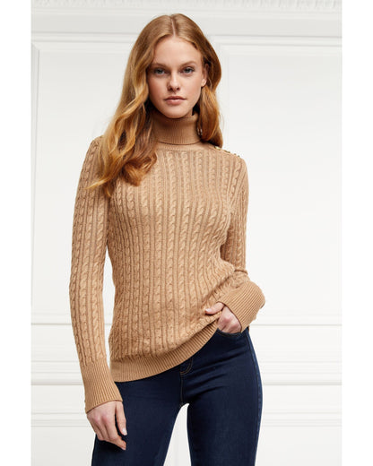 Seattle Roll Neck Cable Knit