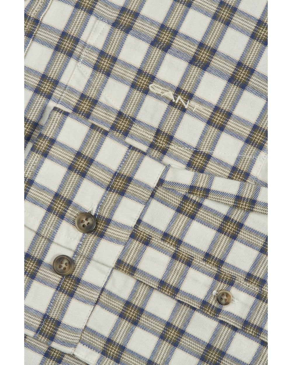 Regular Micro Tartan Flannel Shirt