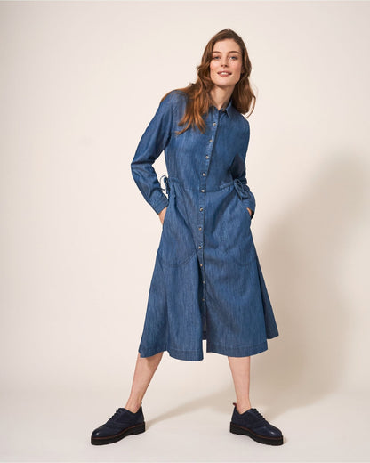 Jade Denim Shirt Dress