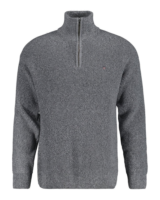 Twisted Yarn Half-Zip Jumper