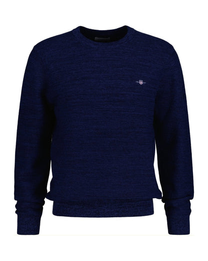 2-Tone Knit Crew Neck Jumper