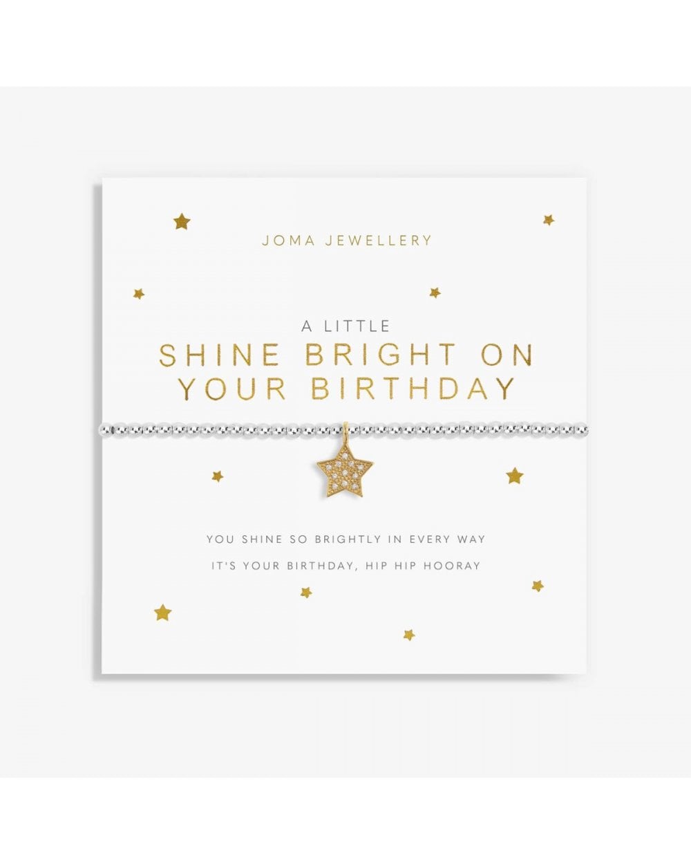 A Little 'Shine Bright On Your Birthday' Bracelet