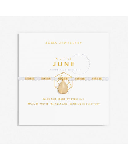 June A Little Birthstone Gold Bracelet