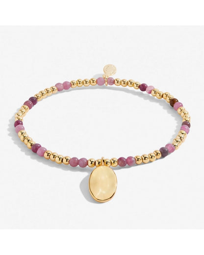 October A Little Birthstone Gold Bracelet