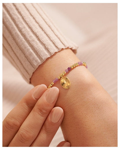 October A Little Birthstone Gold Bracelet