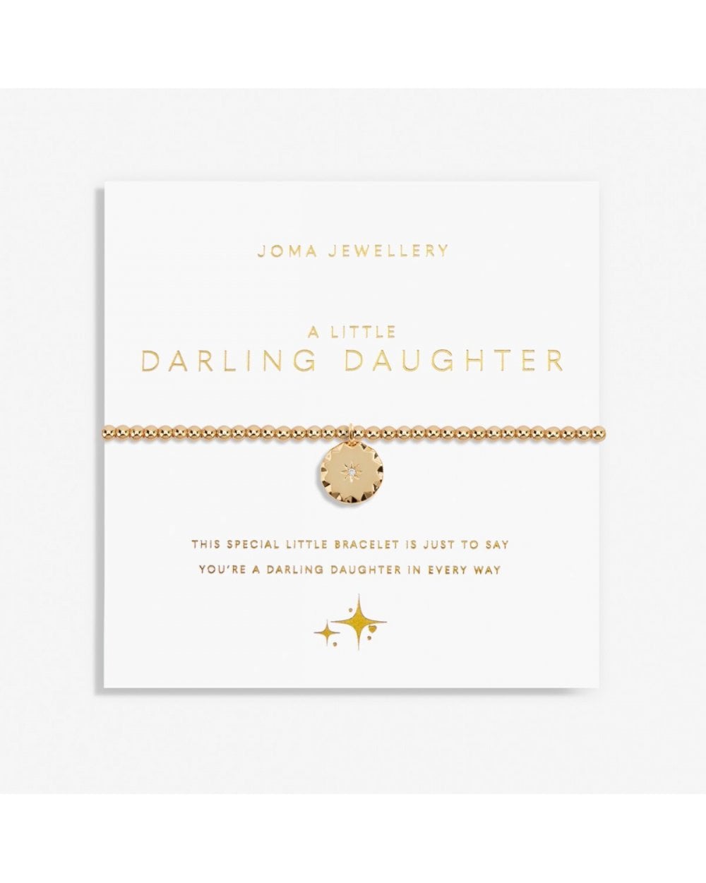 Gold A Little 'Darling Daughter' Bracelet