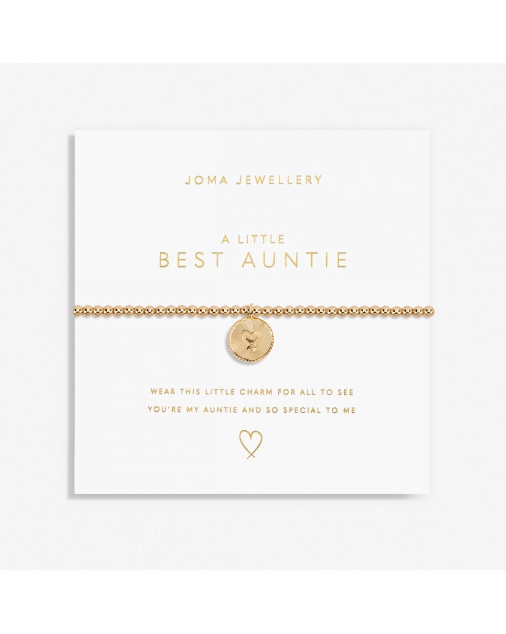 Gold A Little 'Best Auntie' Bracelet