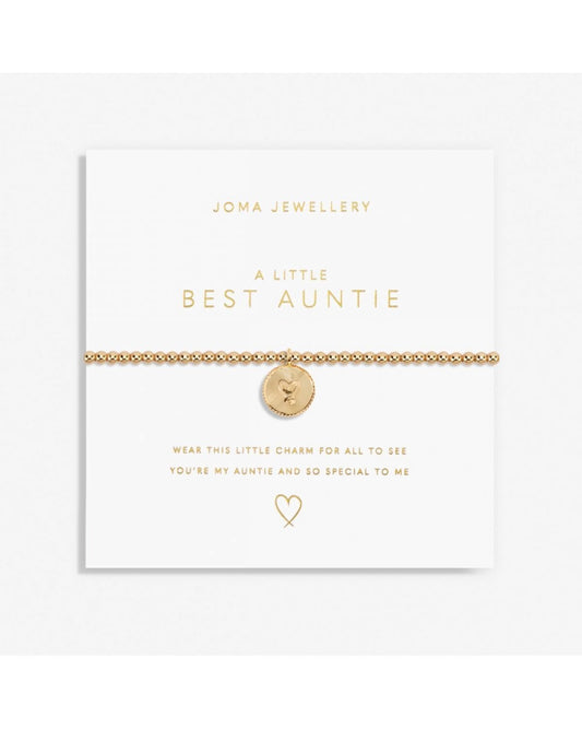 Gold A Little 'Best Auntie' Bracelet