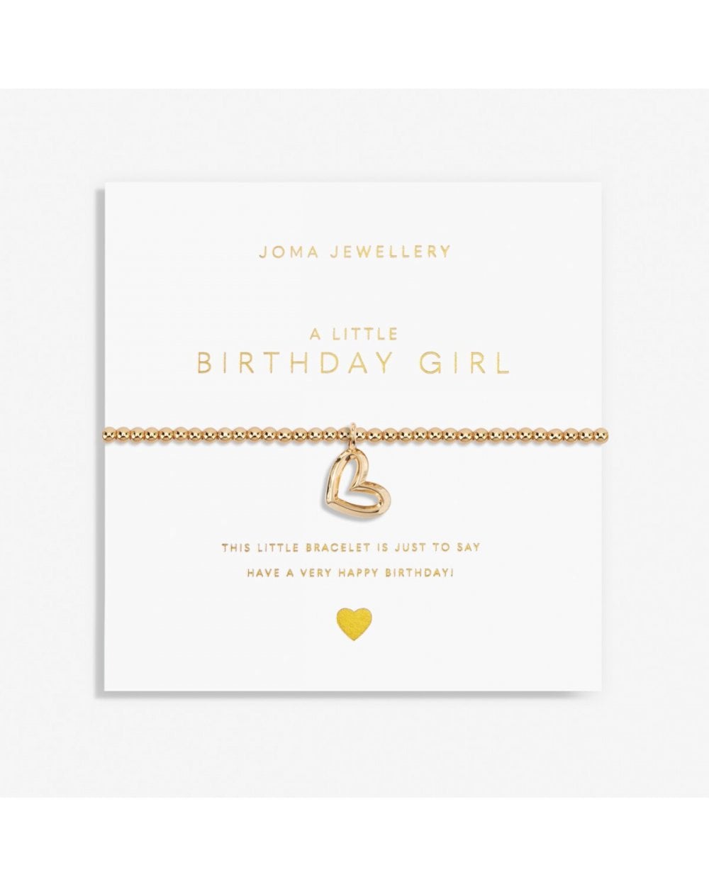 Gold A Little 'Birthday Girl' Bracelet