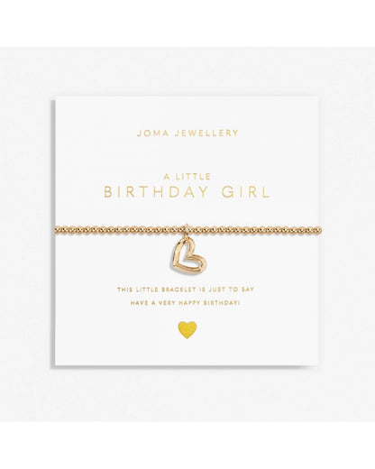 Gold A Little 'Birthday Girl' Bracelet