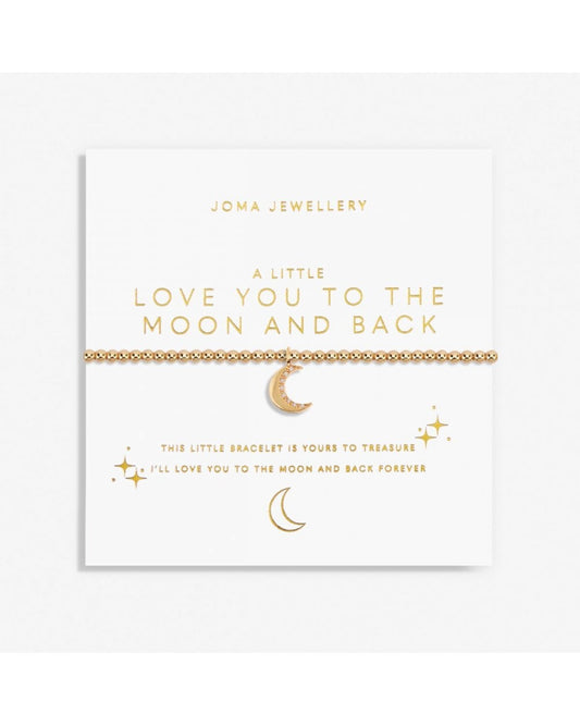 Gold A Little 'Love You To The Moon And Back' Bracelet