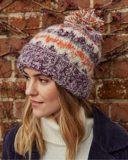 Totnes Bobble Beanie Damson