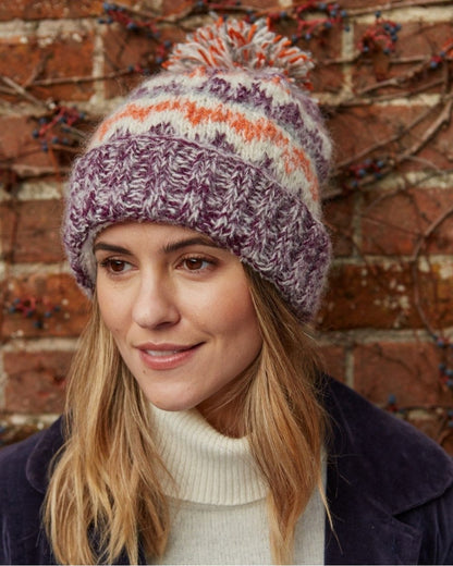 Totnes Bobble Beanie Damson