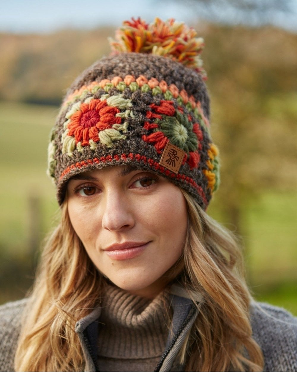 Woodstock Bobble Beanie Earth