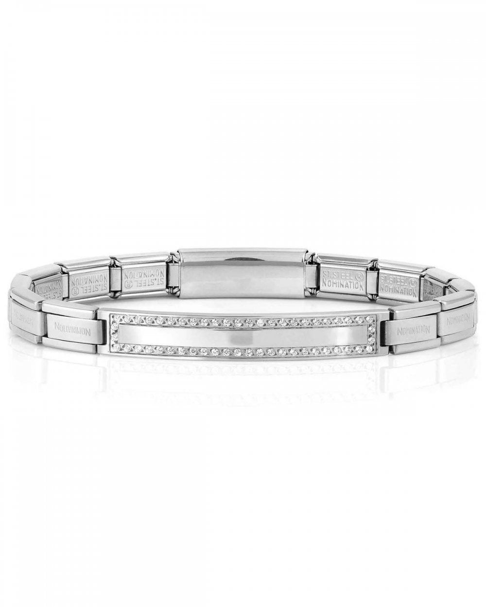 Trendsetter New York Bracelet, Plate with Cubic Zirconia