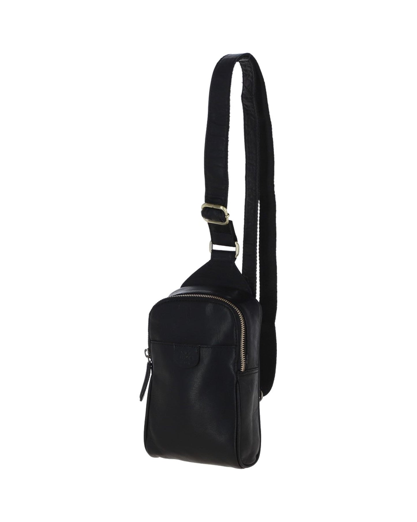 T-75 Leather Sling Bag Black