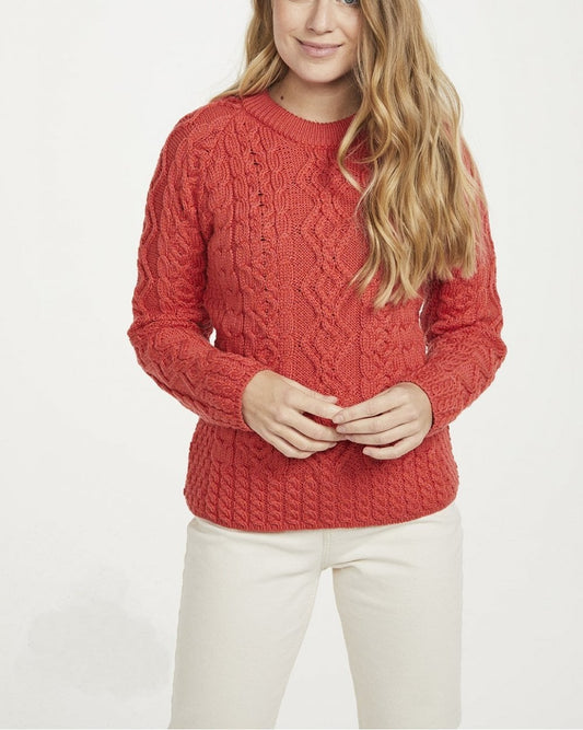 Aran Sweater with Raglan Sleeve