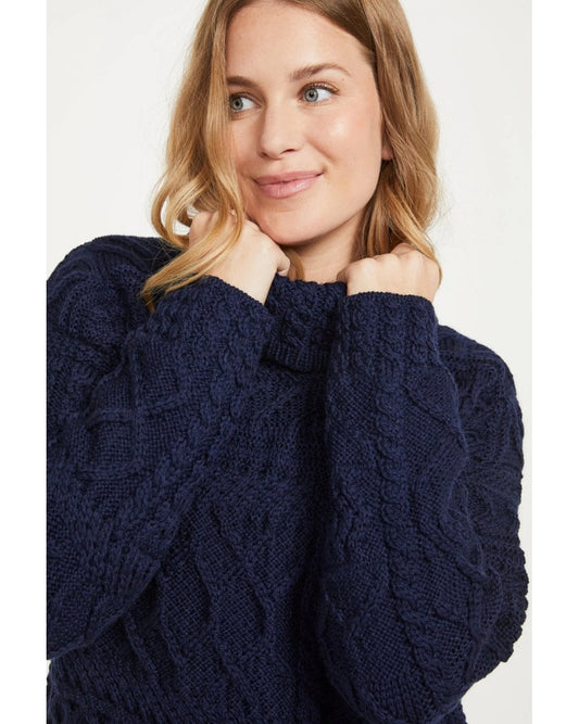 Skellig Ladies Oversized Aran Sweater