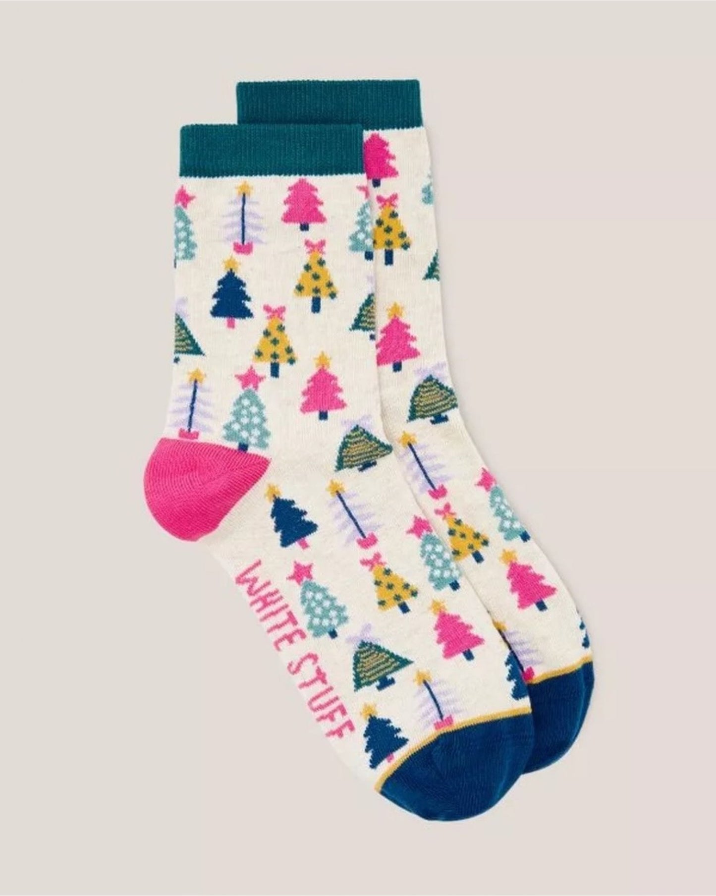 Multi XmasTree Ankle Sock