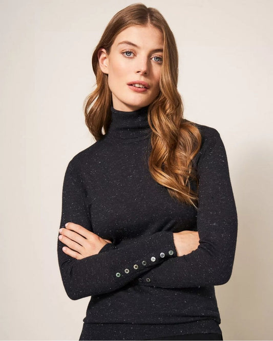 SPARKLE ROLL NECK JUMPER