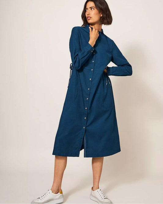 Jade Cord Shirt Dress